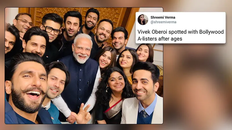 Narendra Modi Bollywood selfie