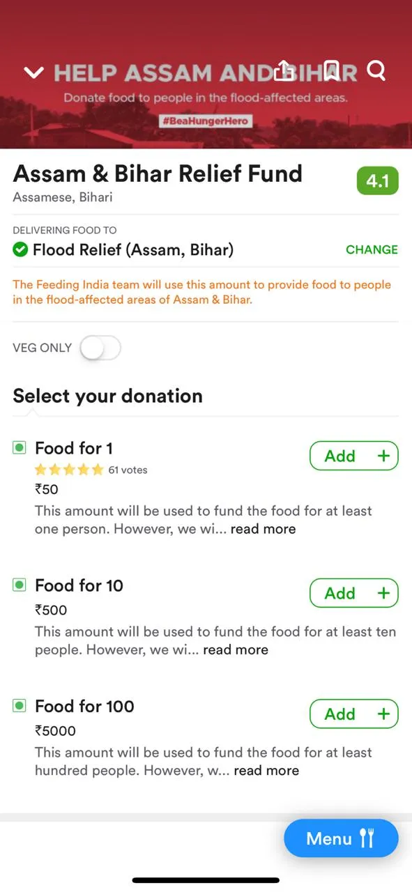 Assam Flood Relief 
